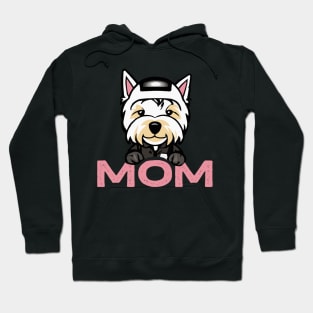 Westie Mom Dog Owner West Highland White Terrier Dog Mother Hoodie